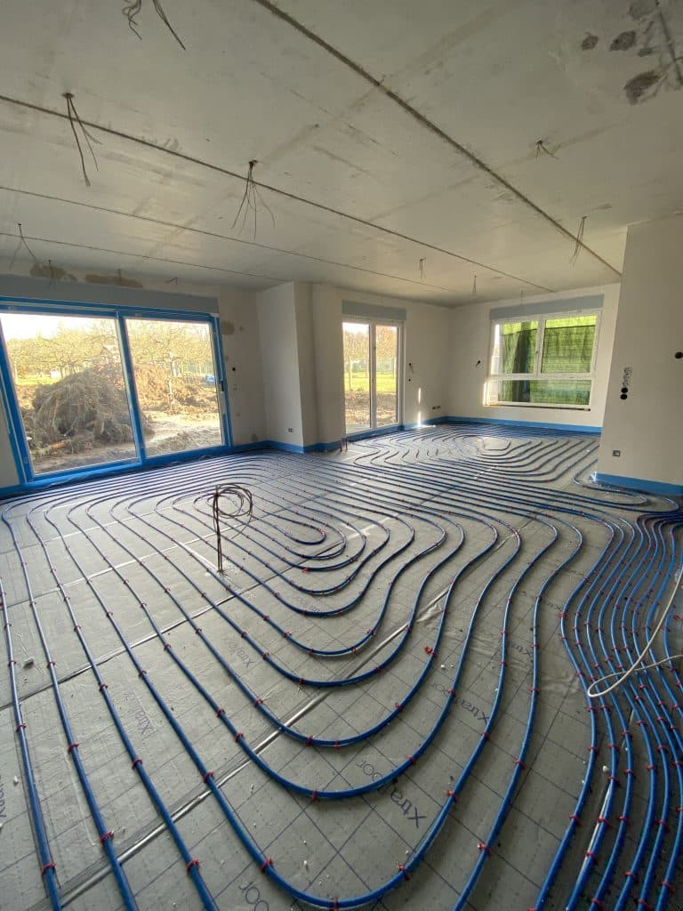 Fußbodenheizung Tackersystem